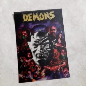 Demons Printed Acetate postcard