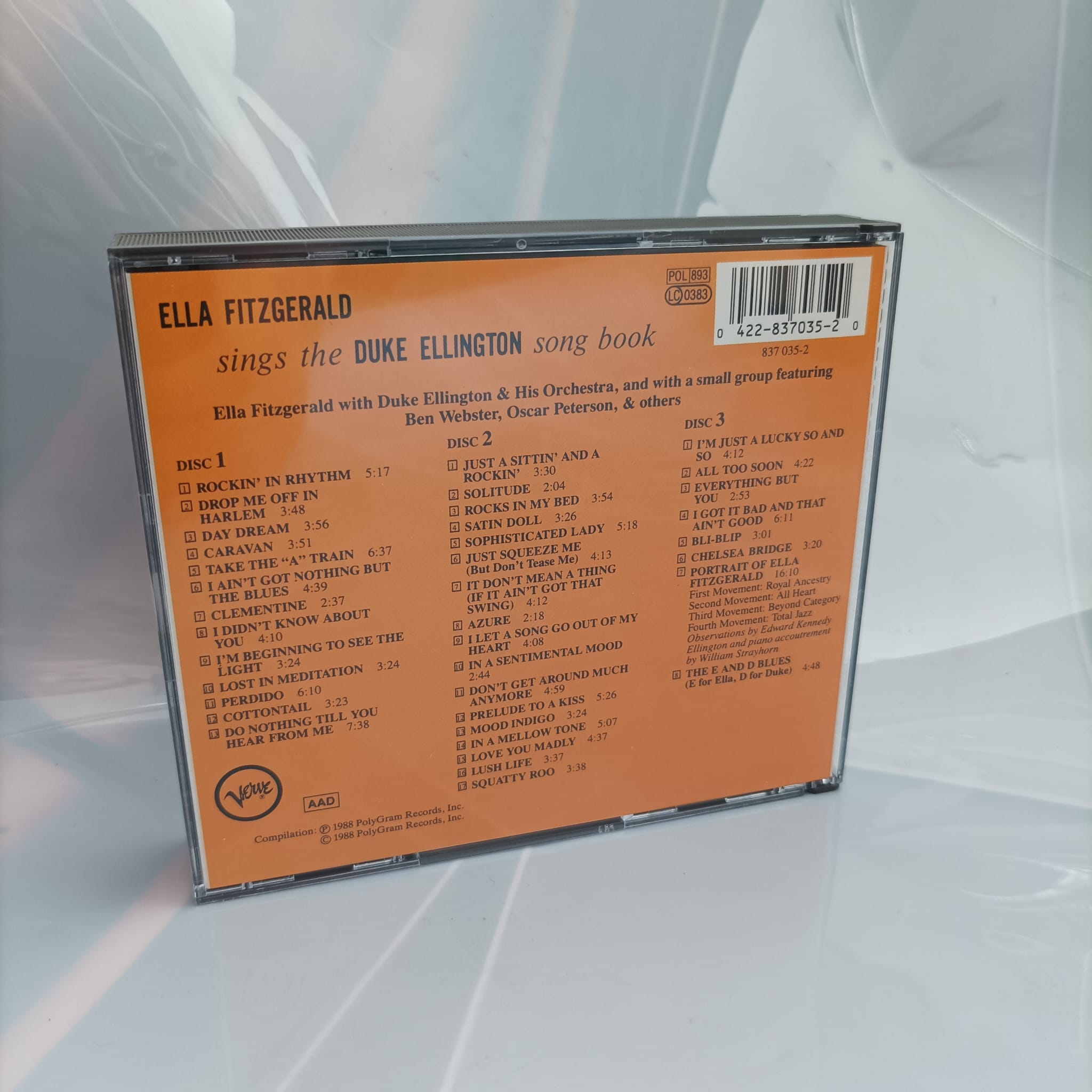Ella Fitzgerald . Sings The Duke Ellington Song Book - 3CD - Image 5