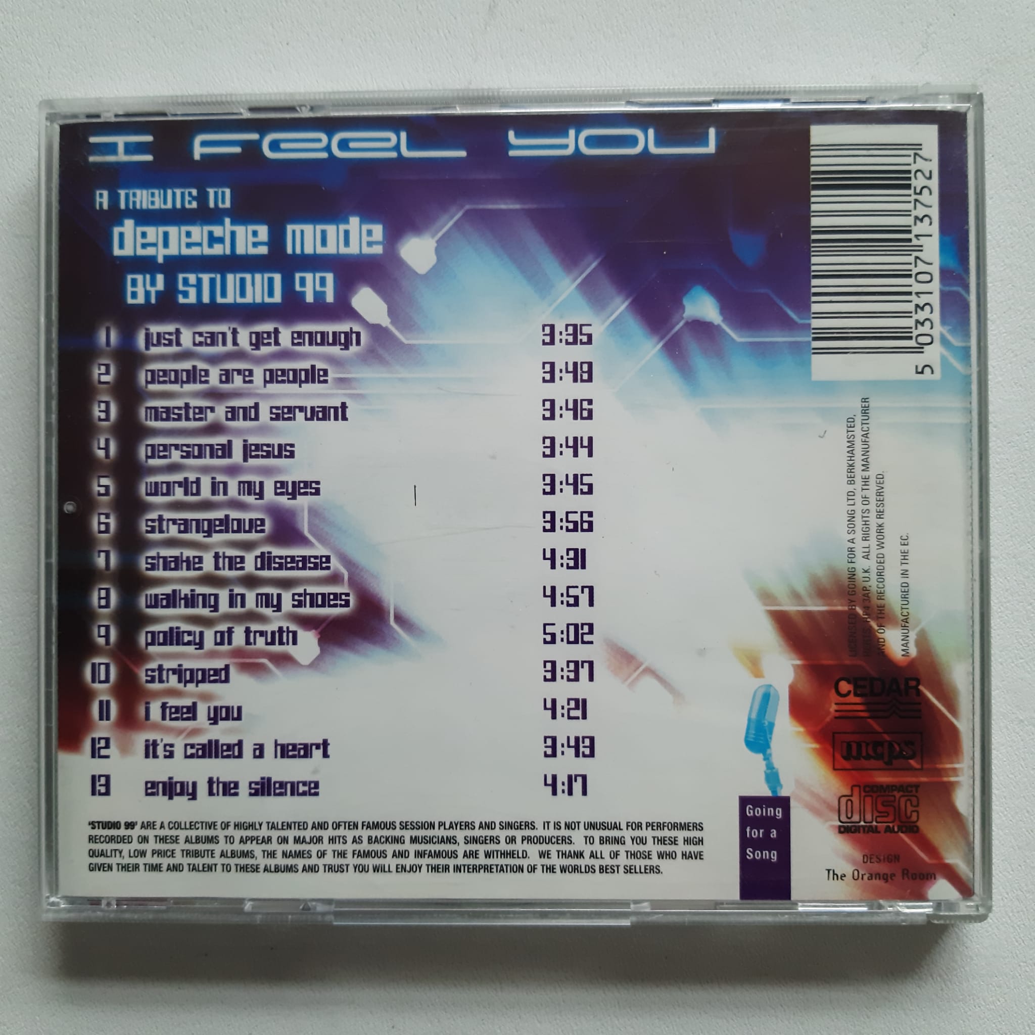 Studio 99 – I Feel You (A Tribute To Depeche Mode) CD | Rustblade