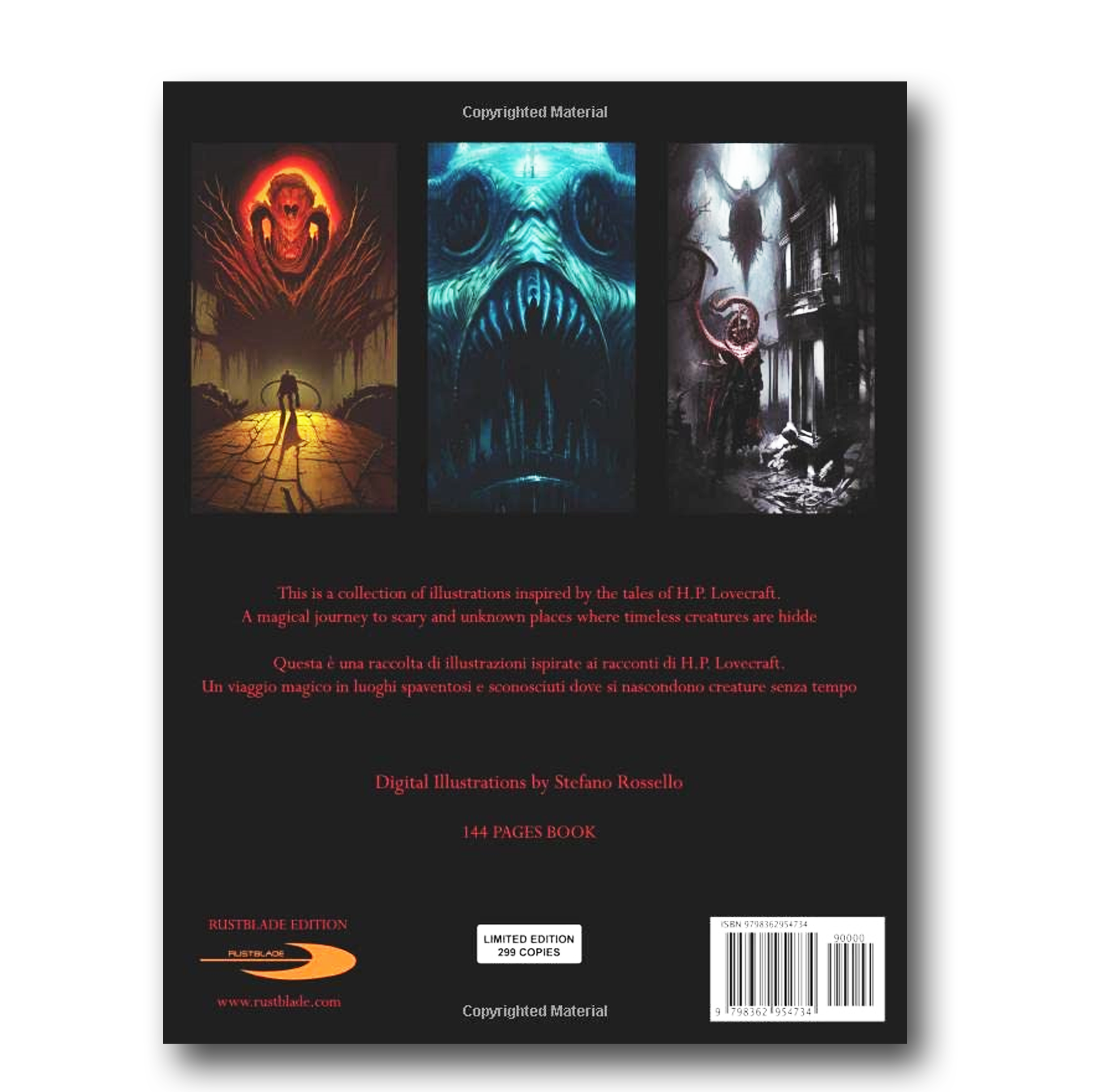 The Visionary Art of H.P. Lovecraft - Illustrated Book 144 Pages - Image 2