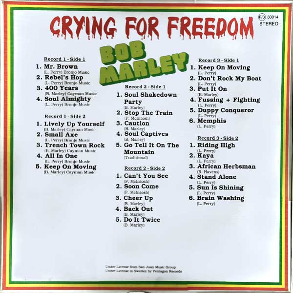 Bob Marley – Crying For Freedom - 3 LP BOX - Image 2
