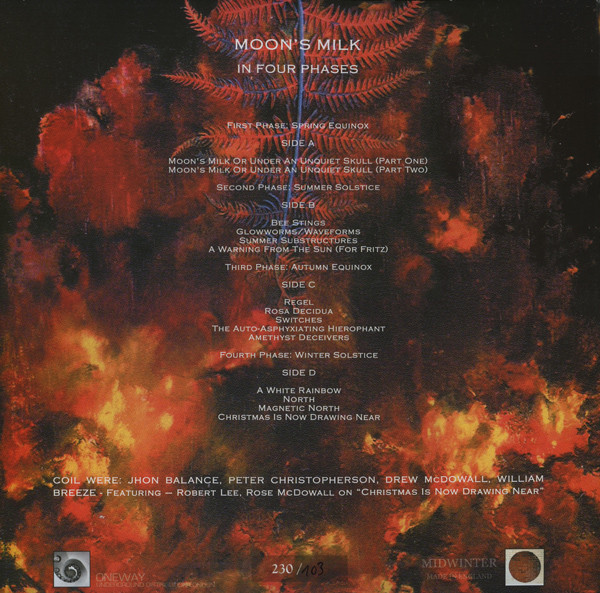 Coil – Moon's Milk -In Four Phases - Rare Colored/Numb. 2x LP - Image 2