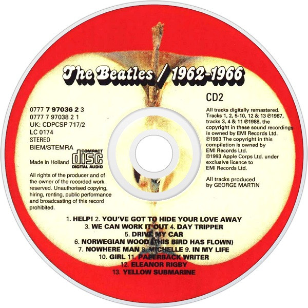 The Beatles - 1962-1966 - 2 X CD - printed in Italy - Image 11