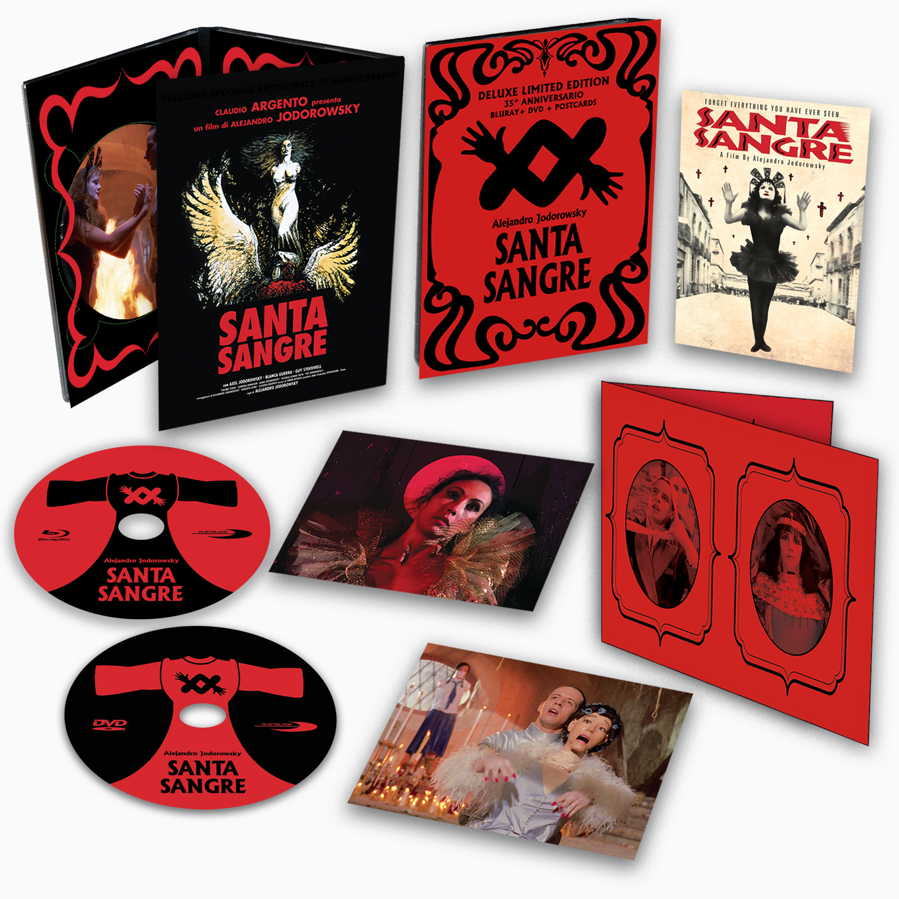 Santa Sangre – A Film by Alejandro Jodorowsky – DELUXE BOX – BLURAY + DVD + POSTCARDS