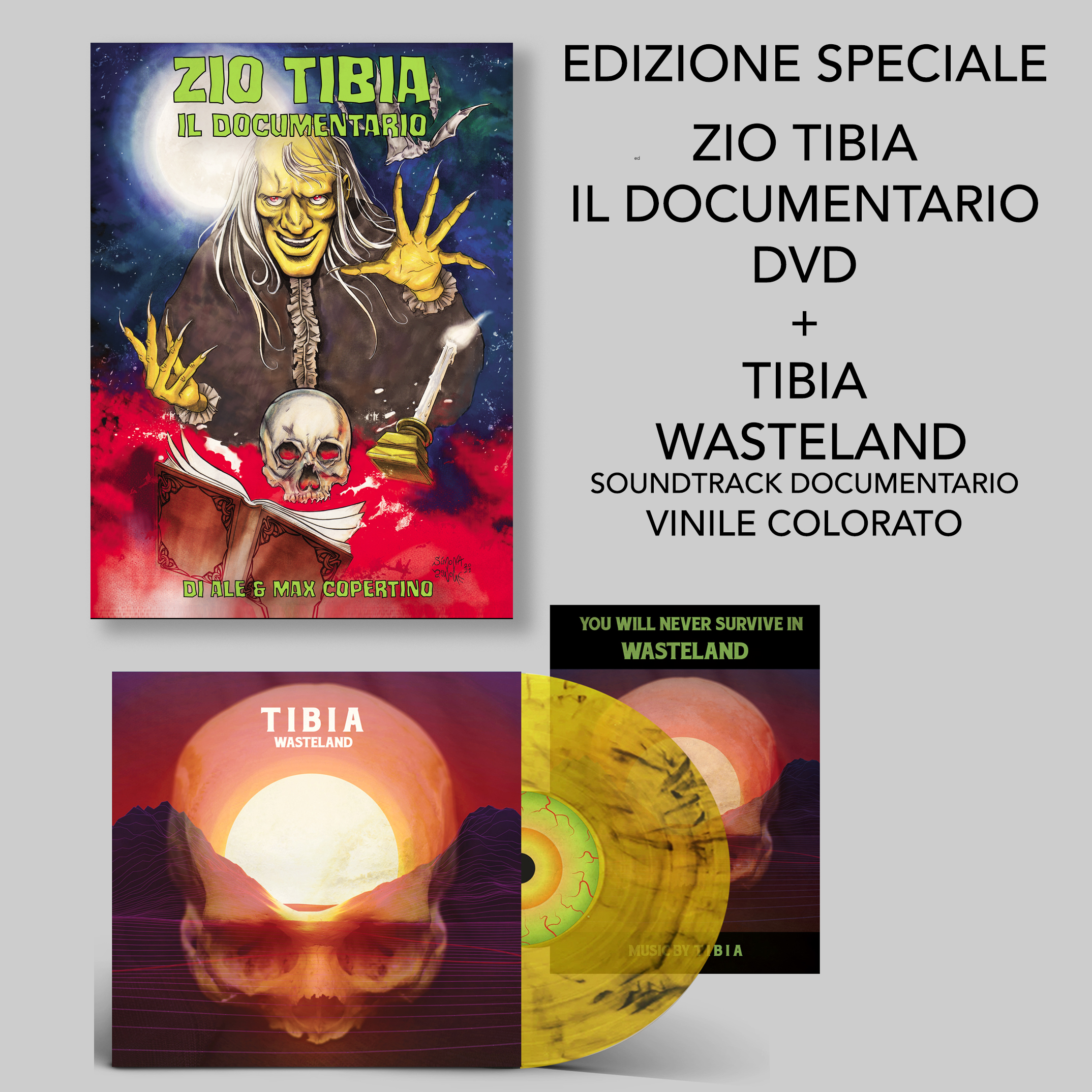 ZIO TIBIA il Documentario DVD + Tibia Wasteland Vinile Colorato – PREORDINE OUT 31 OTTOBRE