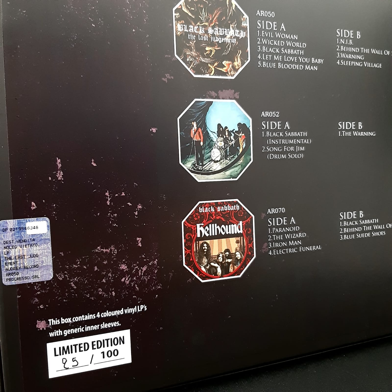 Black Sabbath Collection- 4 LP Box - Image 3