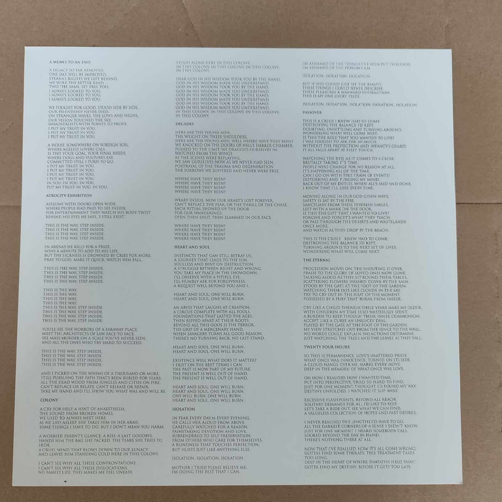 Joy Division – Closer - LP + Insert - Image 4