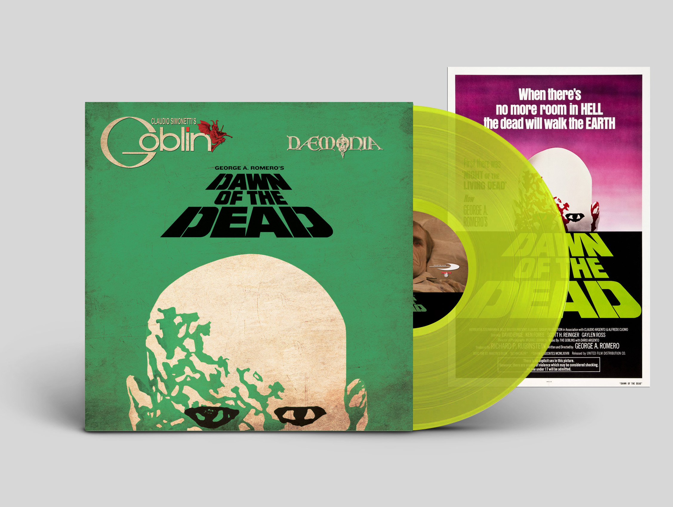 Claudio Simonetti's Goblin - Dawn of The Dead - Soundtrack - Limited Lime Vinyl