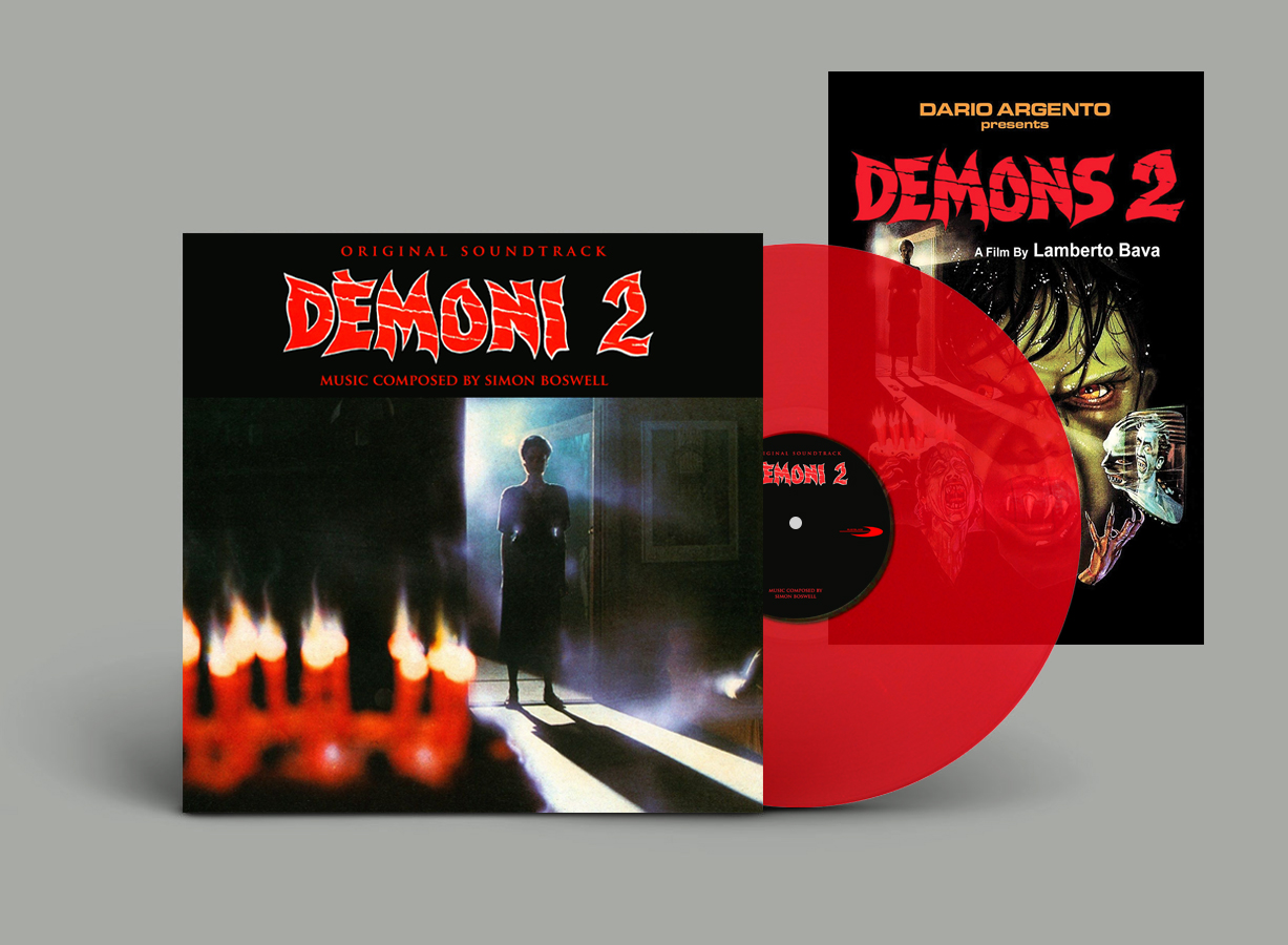 DEMONI 2 SOUNDTRACK - LIMITED TRANSPARENT RED VINYL + POSTER