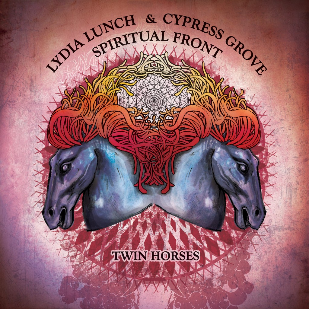 Lydia Lunch & Cypress Grove / Spiritual Front - Twin Horses - Limited Colored Vinyl - Image 2