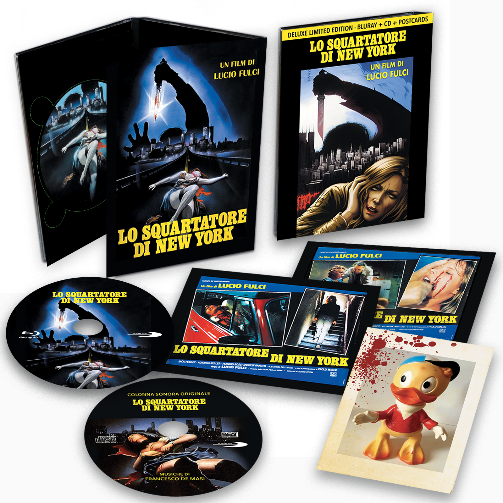 Lucio Fulci - Lo Squartatore Di New York (Versione Integrale) - BOX - Bluray, CD, Postcards