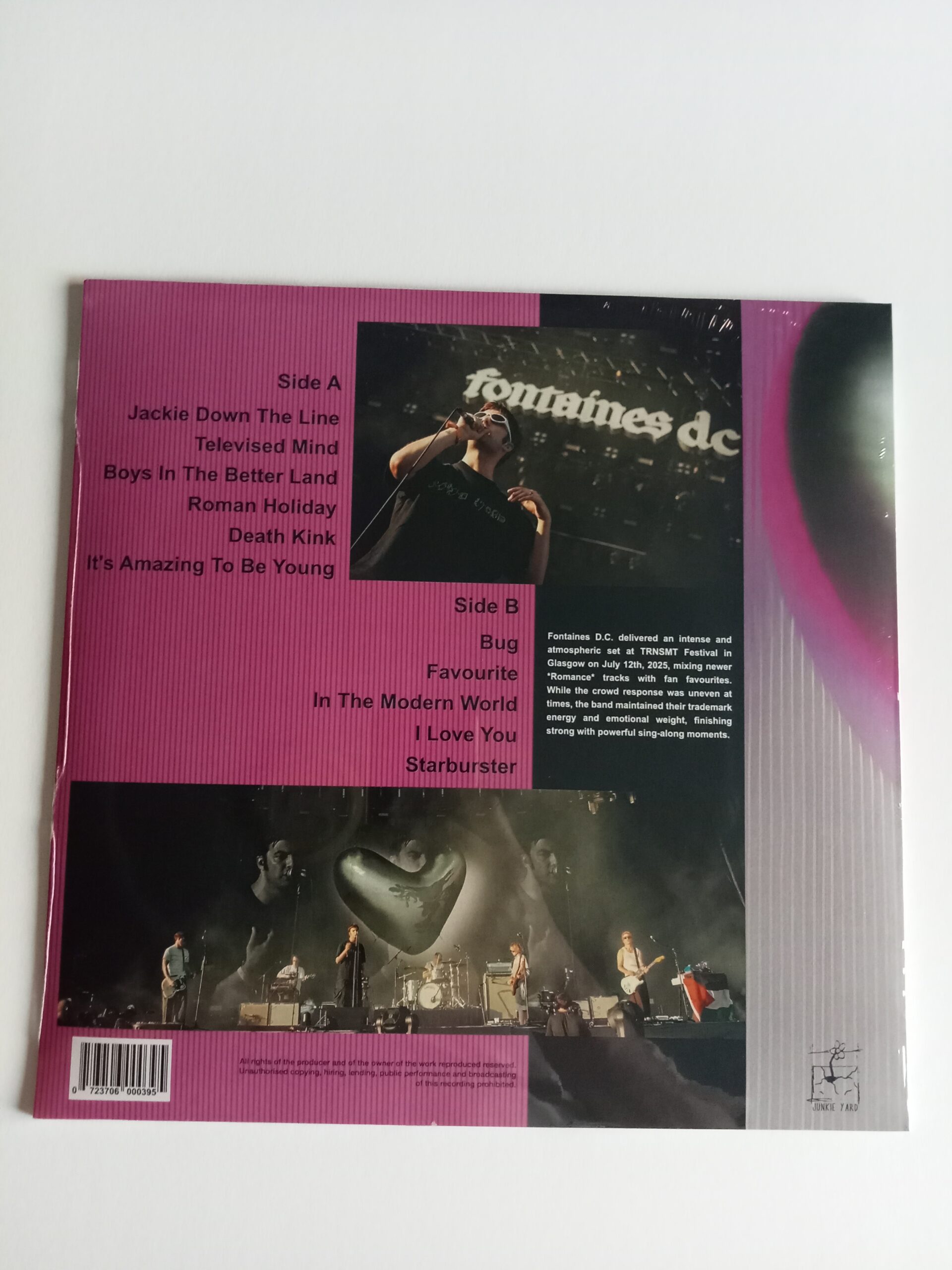 Fontaines D.C. – Live at TRANSMIT festival Glasgow - July 12th 2025 - Image 2