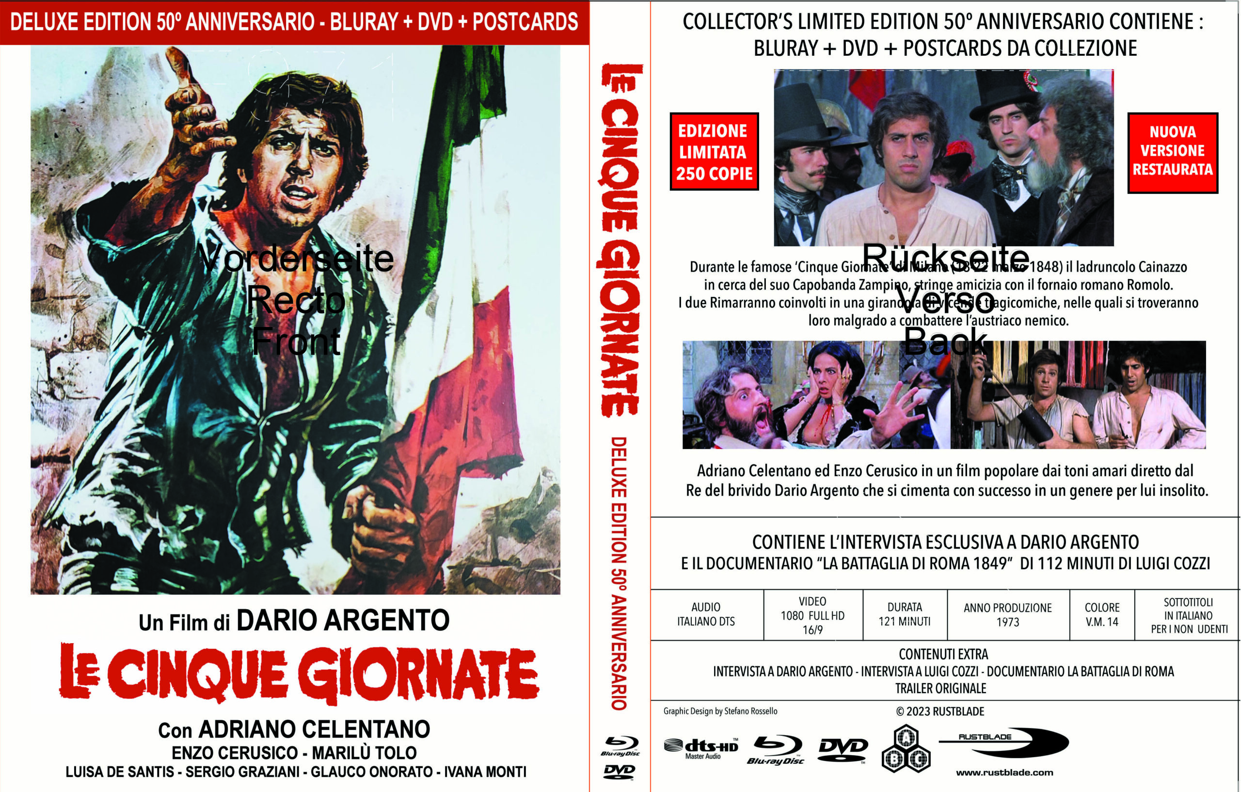 Dario Argento - Le Cinque Giornate - Cofanetto Limitato DVD + BLU-RAY - Image 2