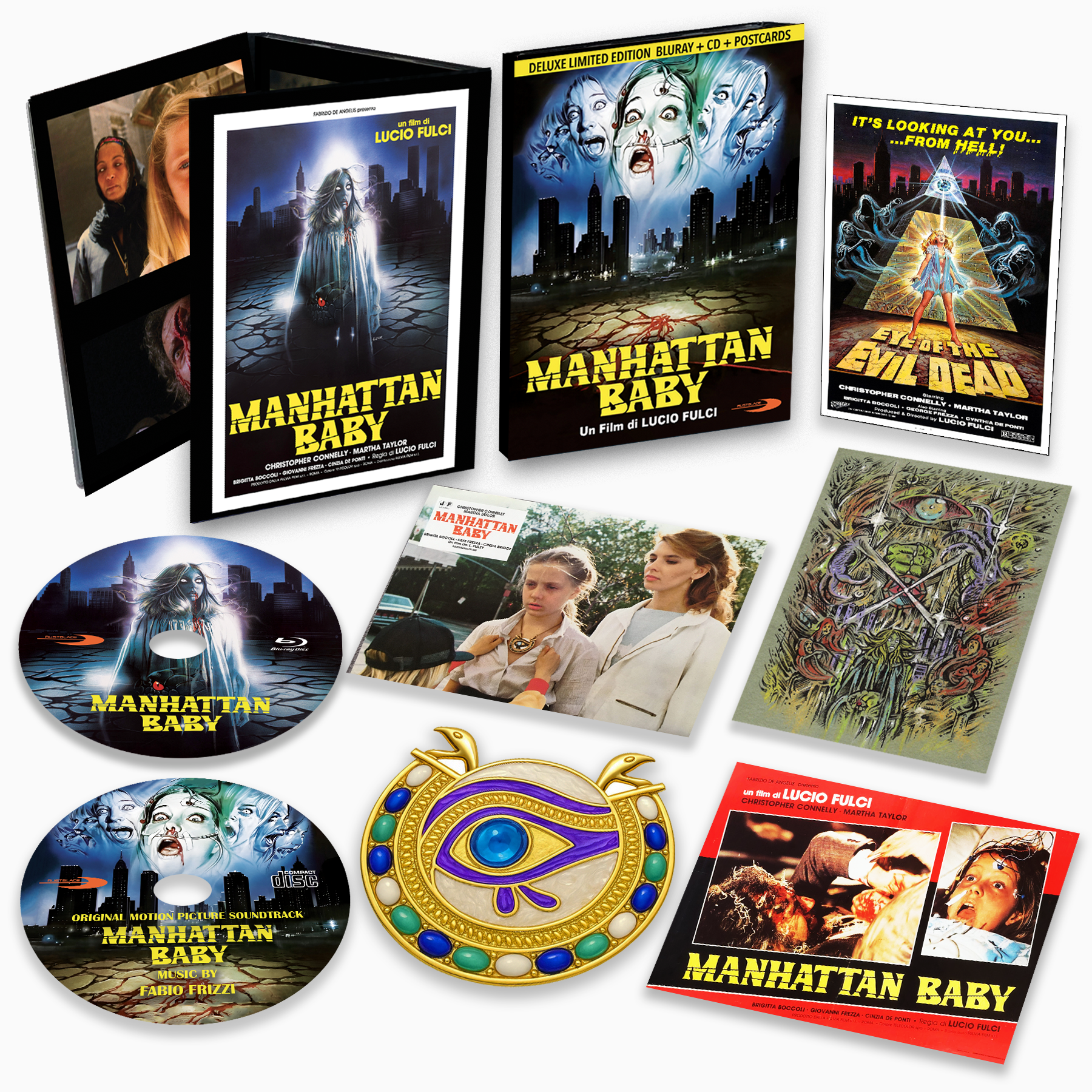 MANHATTAN BABY - un Film di LUCIO FULCI - DELUXE LIMITED BOX - BLURAY + CD + POSTCARDS - PREORDER OUT ON 30 MARCH