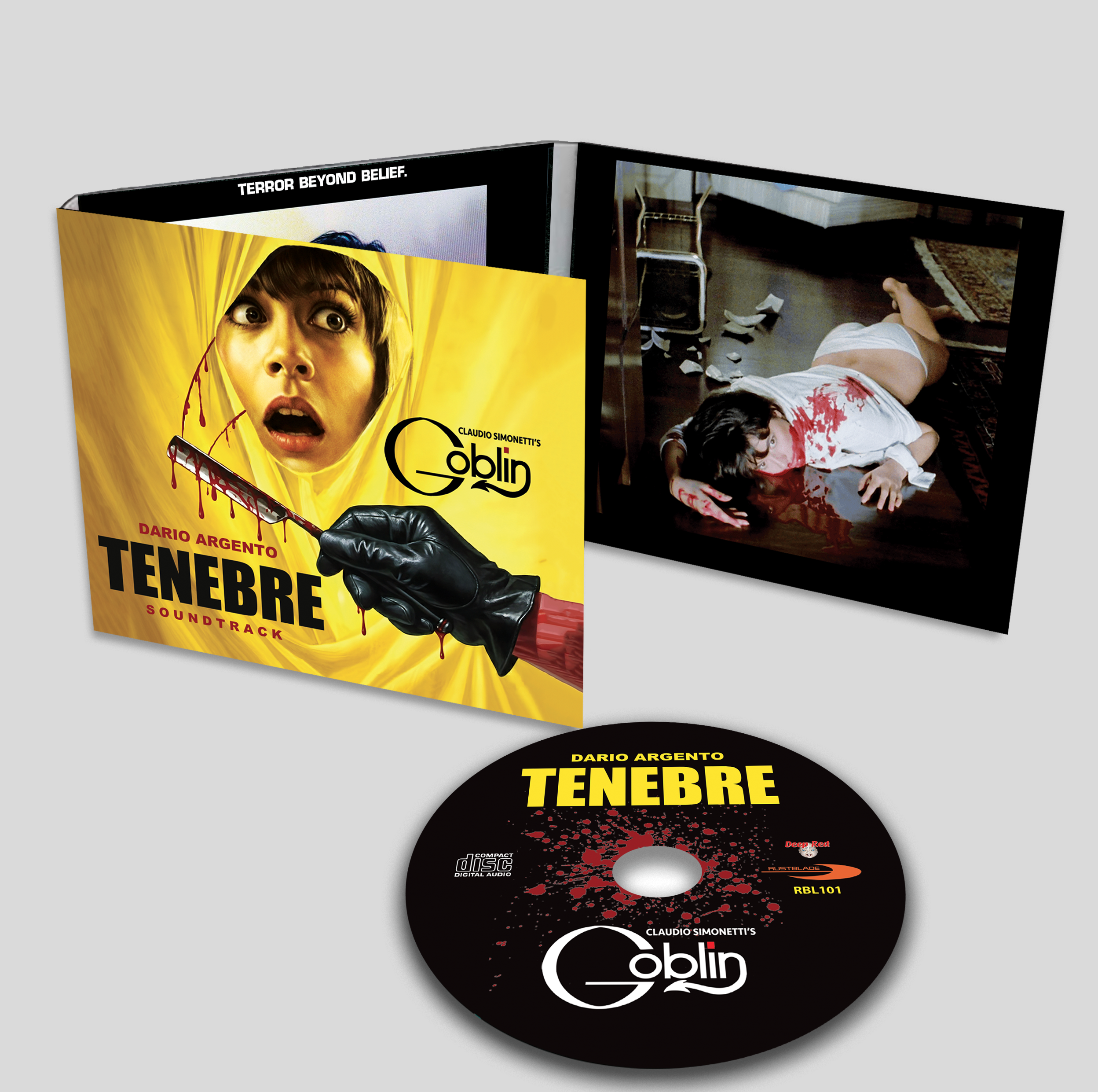 Claudio Simonetti's Goblin - TENEBRE SOUNDTRACK - Limited CD - PREORDER OUT IN SEPTEMBER
