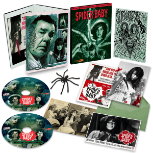 SPIDER BABY A Film by Jack Hill - DELUXE EDITION - BLURAY + DVD + POSTCARD + SPIDER - PREORDER IN OCTOBER