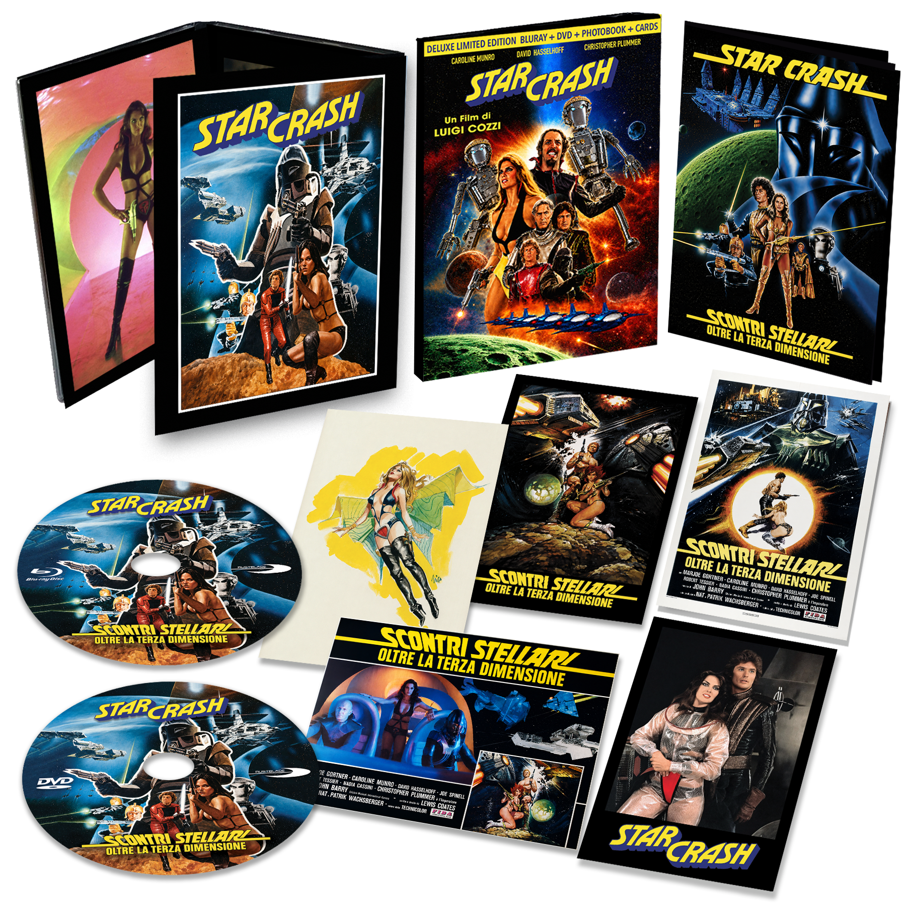 STARCRASH - Scontri Stellari - A film by Luigi Cozzi - Deluxe Edition BLURAY + DVD + POSTCARDS + PHOTOBOOK (PREORDER OUT IN NOVEMBER)